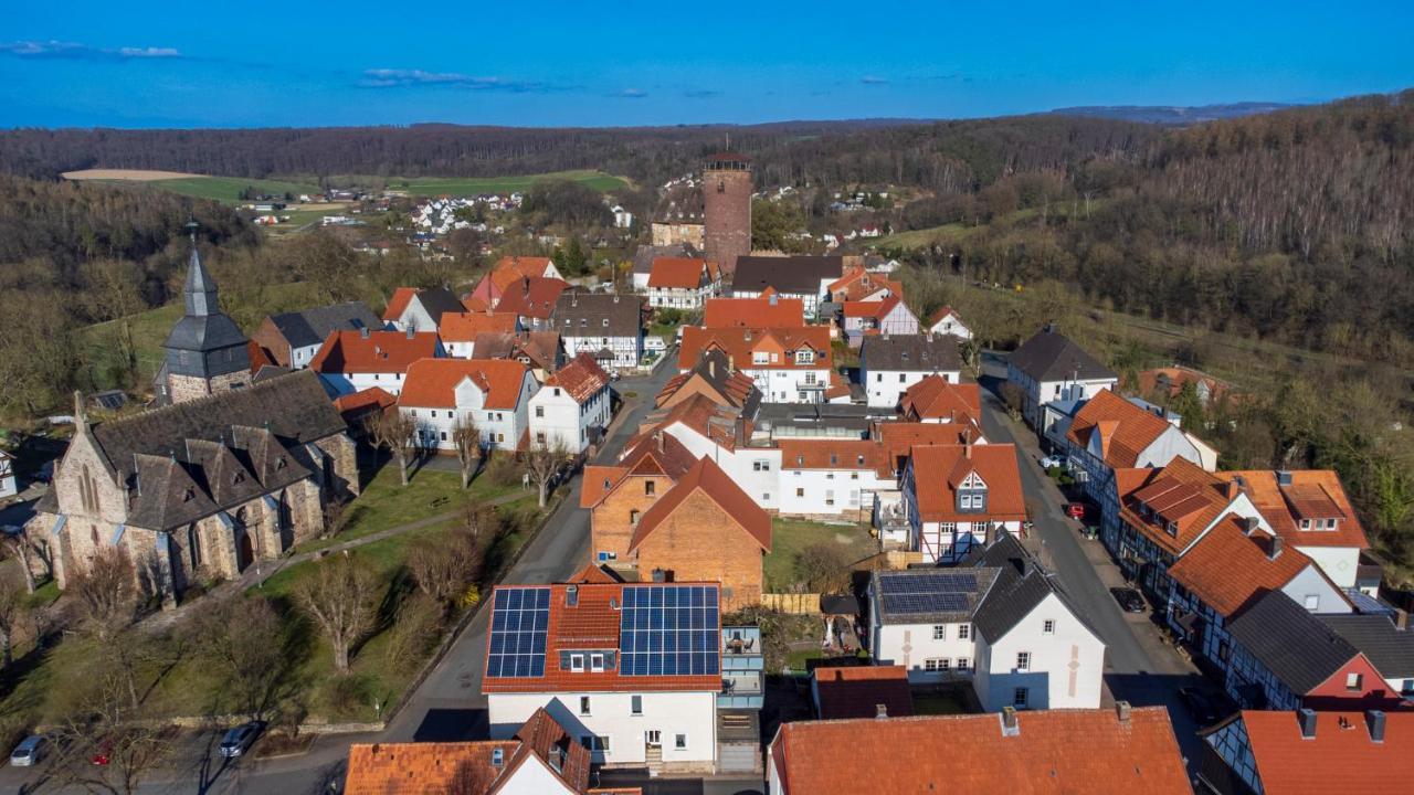 Ferienwohnung Zur Burg Trendelburg Dış mekan fotoğraf